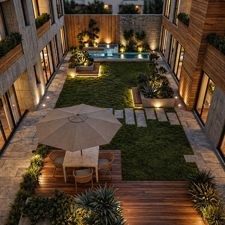 Terraza jardín